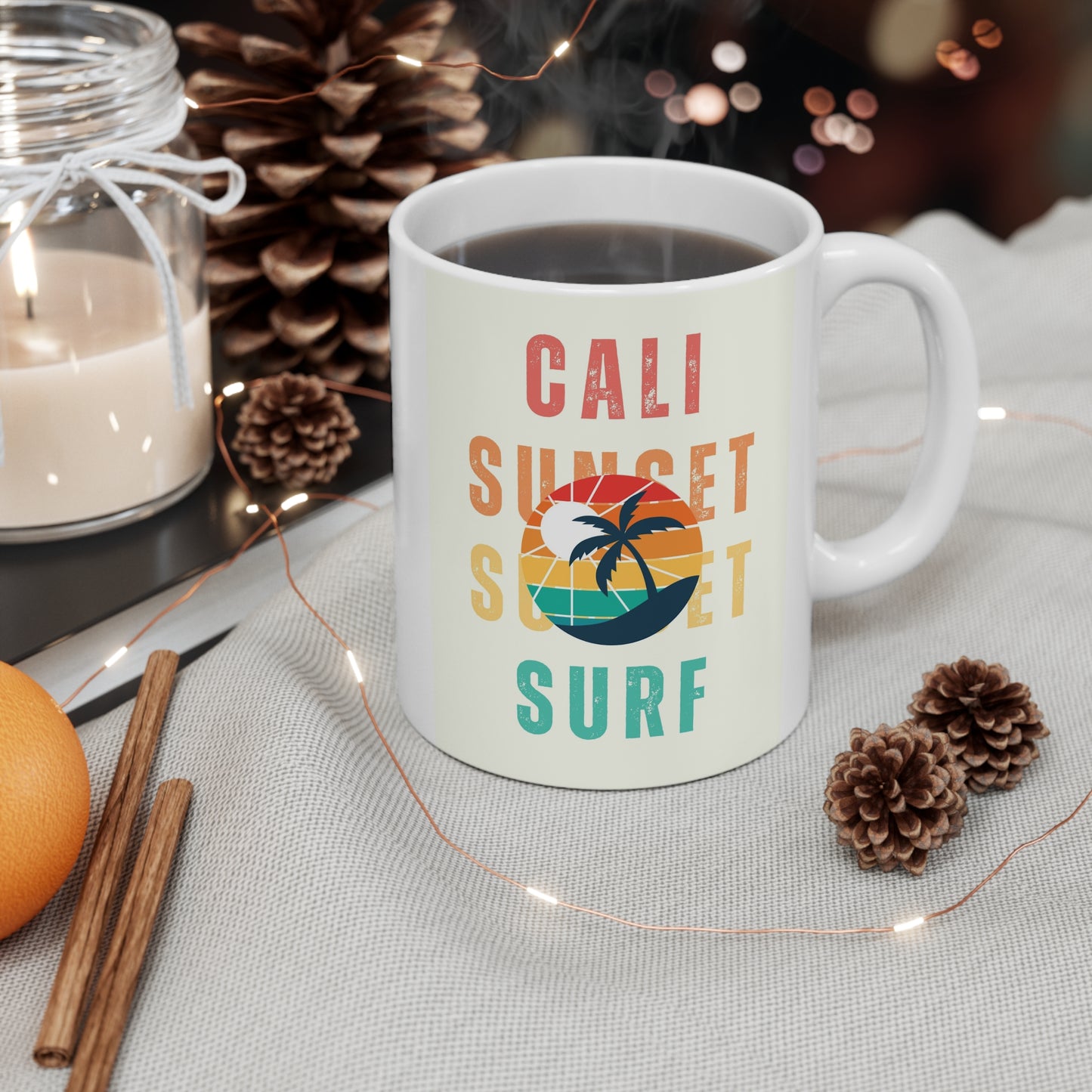 Graphic for Beach Coffee Mug Fun Beach Coffee Cup Ceramic mug Porcelain Travel Insulated Personalized Funny Novelty Custom