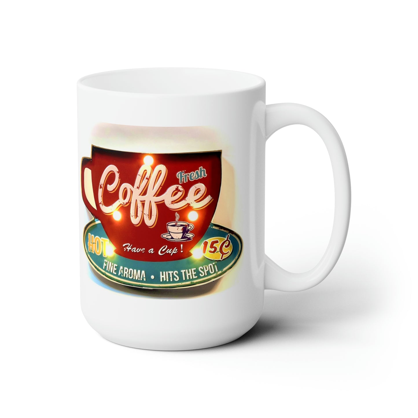 Retro Coffee Mug Coffee Mug Vintage Coffee Vintage Sign Cup 15oz