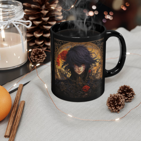 Anime Coffee Cup Lamperouge Lelouch Anime Cup Anime Gift Anime Lover Gift Anime Fan Gift for Him 11oz Black Mug