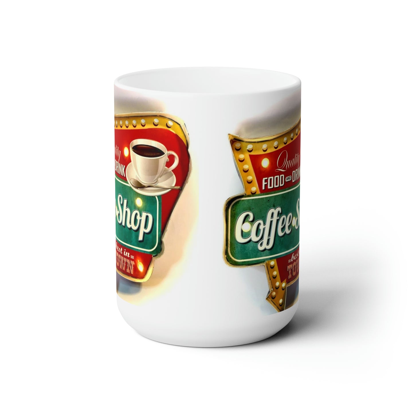 Vintage Charm Coffee Mug Retro Old School Mug Vintage Coffee Cup 15oz